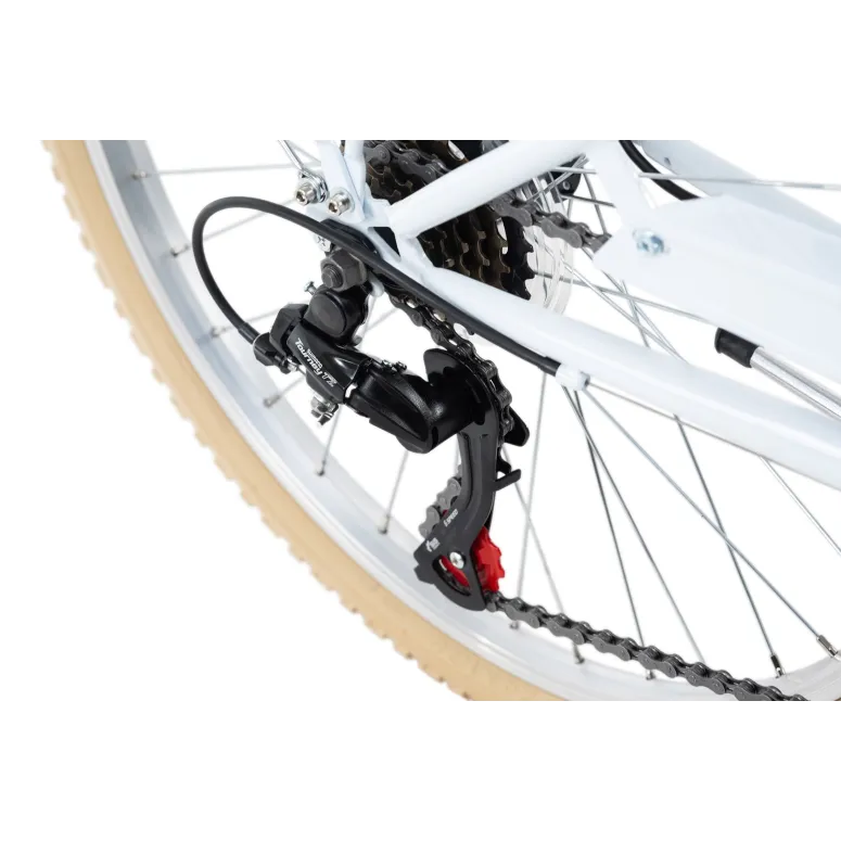 Rower Miejski Dziecięcy 24 Błotnik Bagażnik Dziewczęcy Oświetlenie