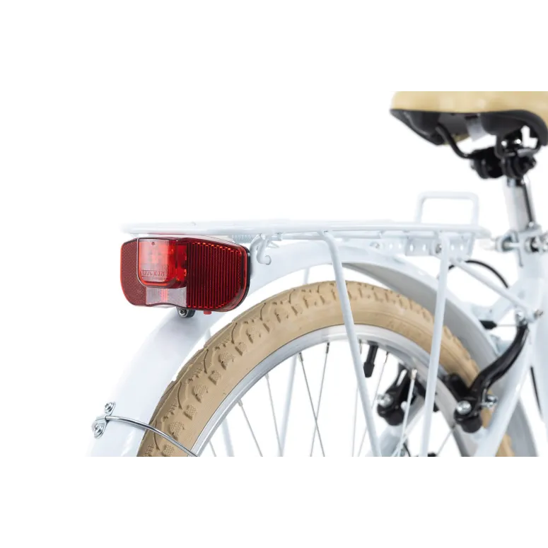 Rower Miejski Dziecięcy 24 Błotnik Bagażnik Dziewczęcy Oświetlenie