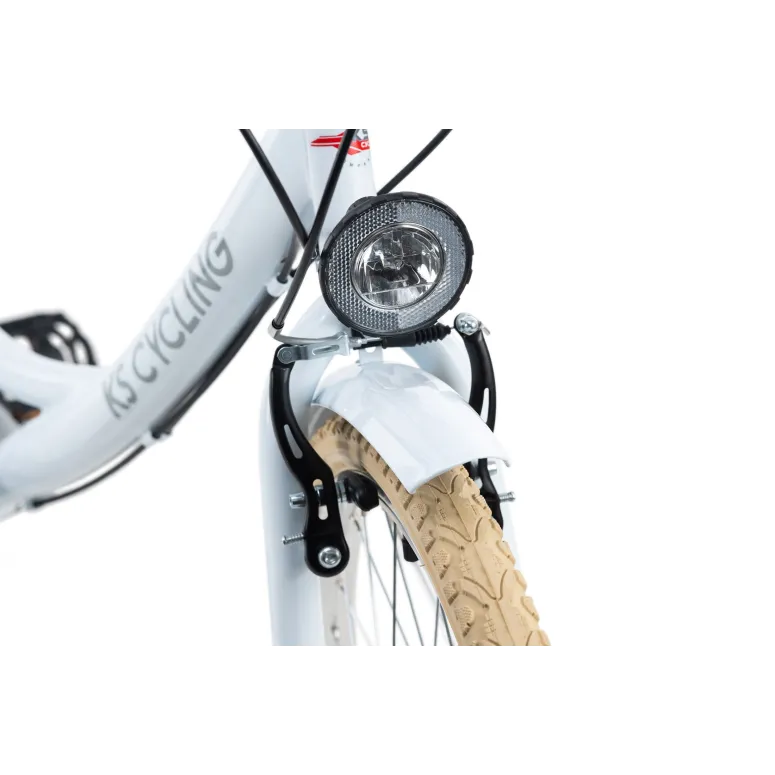 Rower Miejski Dziecięcy 24 Błotnik Bagażnik Dziewczęcy Oświetlenie