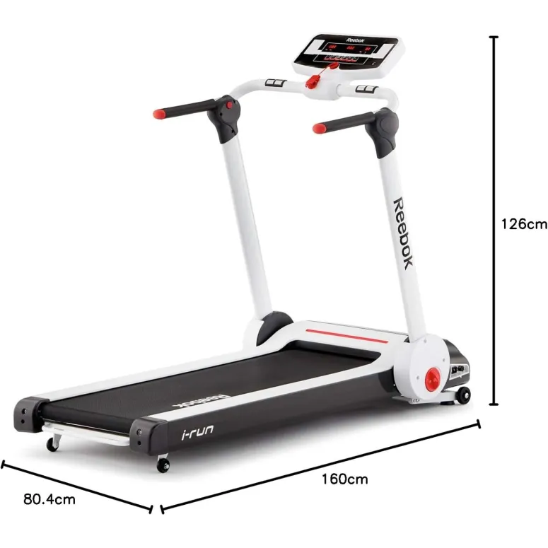 Bieżnia Składana Domowa 13km/h Reebok i-Run 3.0 Regulowana 12-Programów