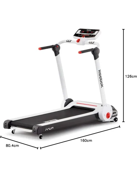 Bieżnia Składana Domowa 13km/h Reebok i-Run 3.0 Regulowana 12-Programów