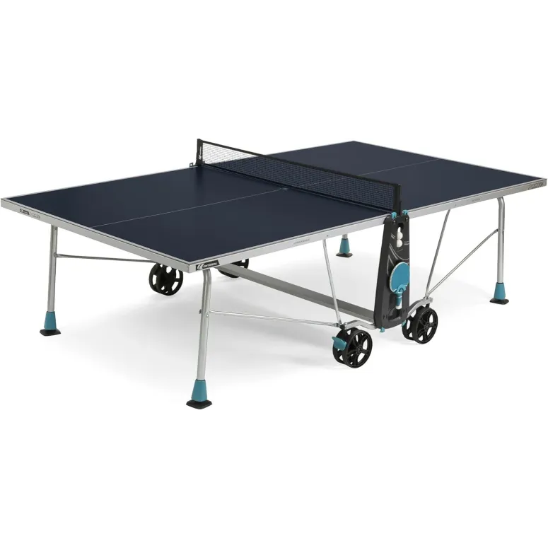Stół Do Tenisa Stołowego Cornilleau 200x Outdoor Niebieski Składany 5 mm