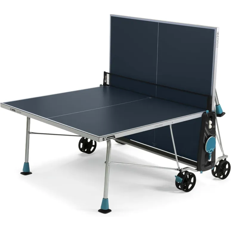 Stół Do Tenisa Stołowego Cornilleau 200x Outdoor Niebieski Składany 5 mm