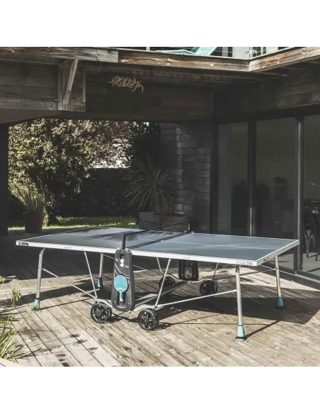 Stół Do Tenisa Stołowego Cornilleau 200x Outdoor Niebieski Składany 5 mm