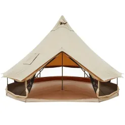 Namiot Dzwonowy KingCamp Khan C400 Bawełna 100% Wodoodporny 8-10 Osobowy
