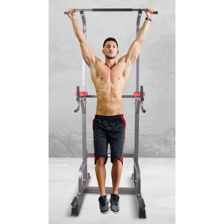 Stacja Podciągowa Poręcz Treningowa JIM FITNESS JIM030 5w1 120x91x165-235cm