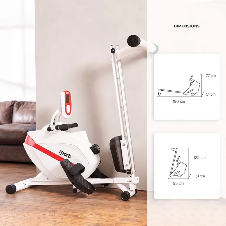 Wioślarz SportPlus SP-MR-008 Magnetyczny LCD 5 KG