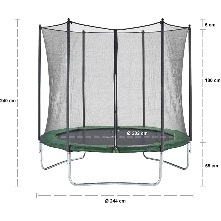 Trampolina Ogrodowa CZON SPORTS 250 cm Z Siatką
