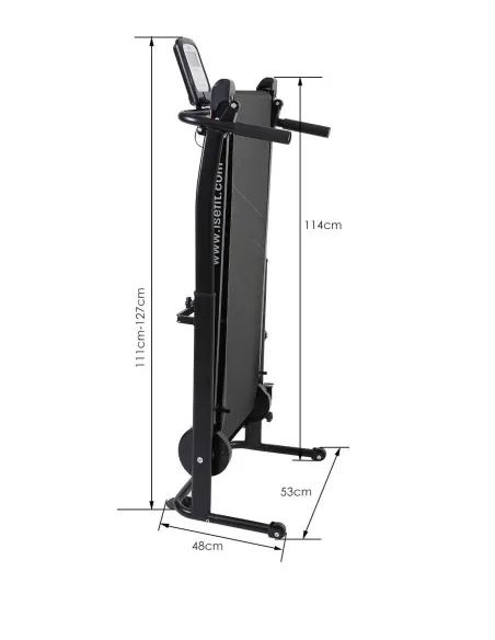 Bieżnia Mechaniczna ISE SY-M15 Składana LED 100 KG