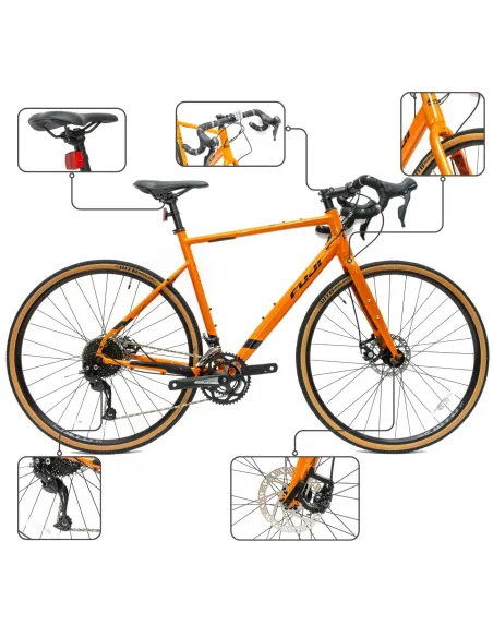 Rower Męski Szosowy 28" Aluminium Lekki SHIMANO Alivio Szosówka Odblaski