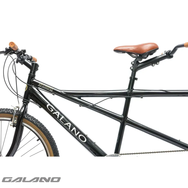 Rower Tandem Męski Damski Miejski Trekkingowy 26" SHIMANO Aluminium Dzwonek