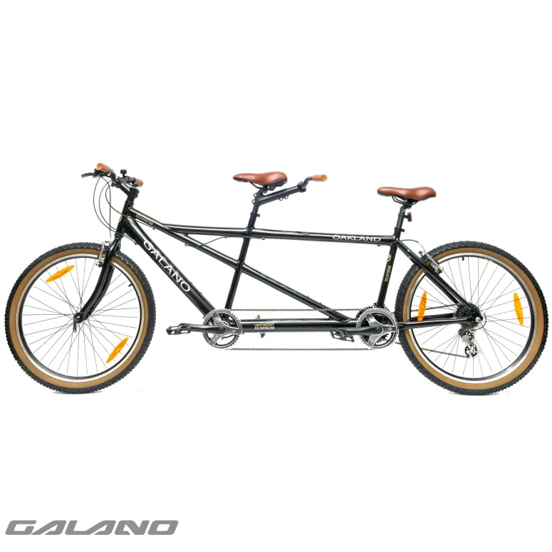 Rower Tandem Męski Damski Miejski Trekkingowy 26" SHIMANO Aluminium Dzwonek