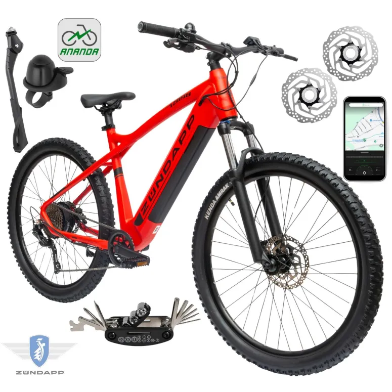 Rower Elektryczny Męski Damski Górski 27,5" SHIMANO MTB 2025 NFC Aplikacja