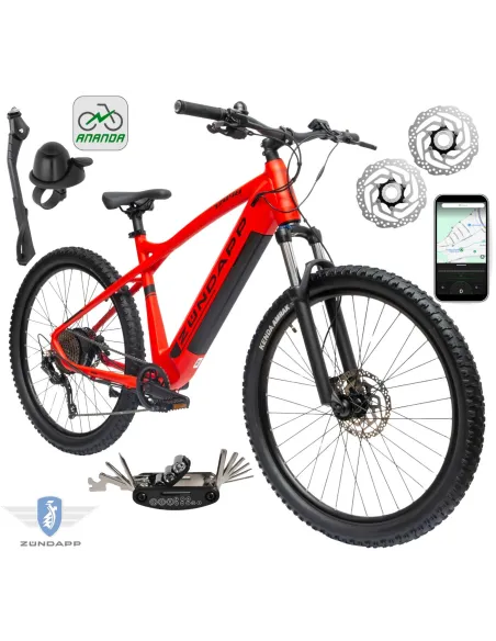 Rower Elektryczny Męski Damski Górski 27,5" SHIMANO MTB 2025 NFC Aplikacja