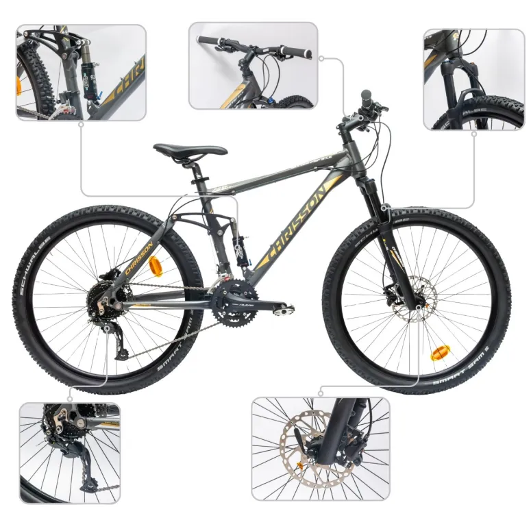 Rower Męski Górski 27,5" SHIMANO Alivio MTB Full Amory Aluminium Hydraulika