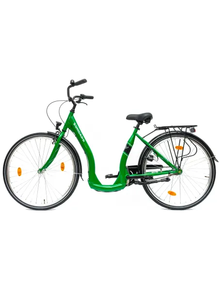 Rower Miejski Damski 28 Retro Nexus 3 Kontra Dzwonek Odblaski Oświetlenie