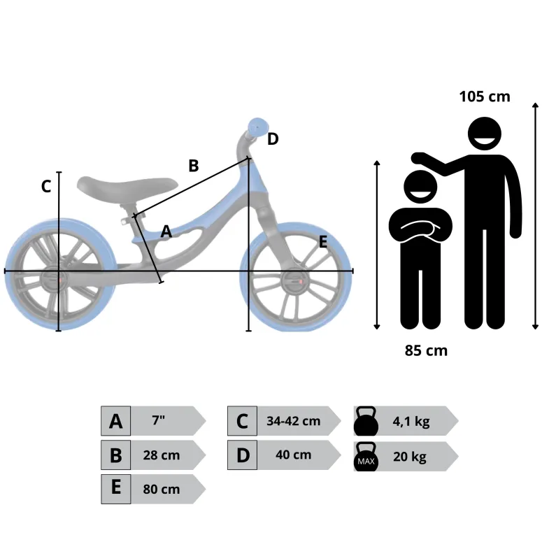Rower Biegowy Rowerek Dziecięcy 10" GLOBBER 2 lata + Dziewczęcy Chłopięcy