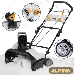 Odśnieżarka Akumulatorowa ALPINA AS 5148 Li 51cm Wyrzut 1-6m 180° Lampy LED