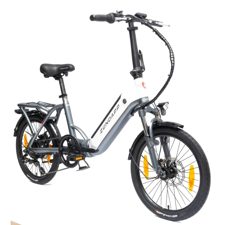 Rower Elektryczny Męski Damski Składany 20" SHIMANO Tarcze 250 W LCD Alu