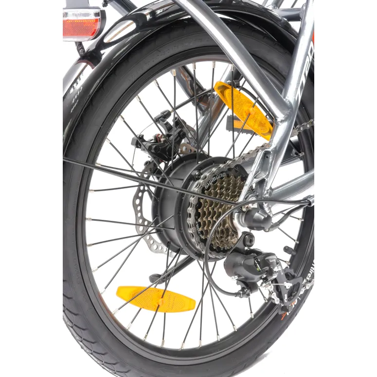 Rower Elektryczny Męski Damski Składany 20" SHIMANO Tarcze 250 W LCD Alu