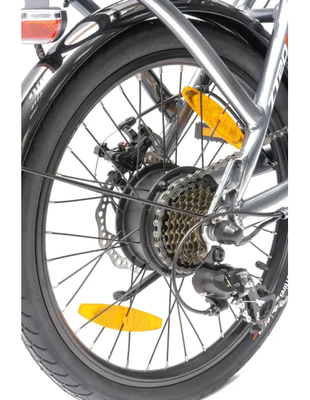 Rower Elektryczny Męski Damski Składany 20" SHIMANO Tarcze 250 W LCD Alu