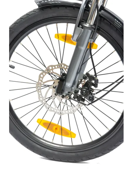 Rower Elektryczny Męski Damski Składany 20" SHIMANO Tarcze 250 W LCD Alu