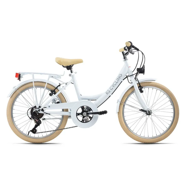 Dziewczęcy Rower Miejski 20 Światła Stopka Bagażnik 6 Bieg Dziecięcy - 1