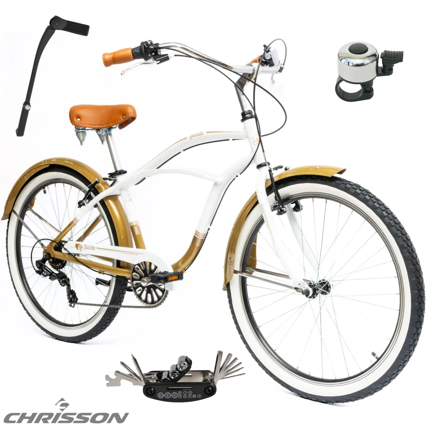 Rower Miejski 26 Damski Męski Alu Beach Cruiser Kontra Revo Retro Stopka