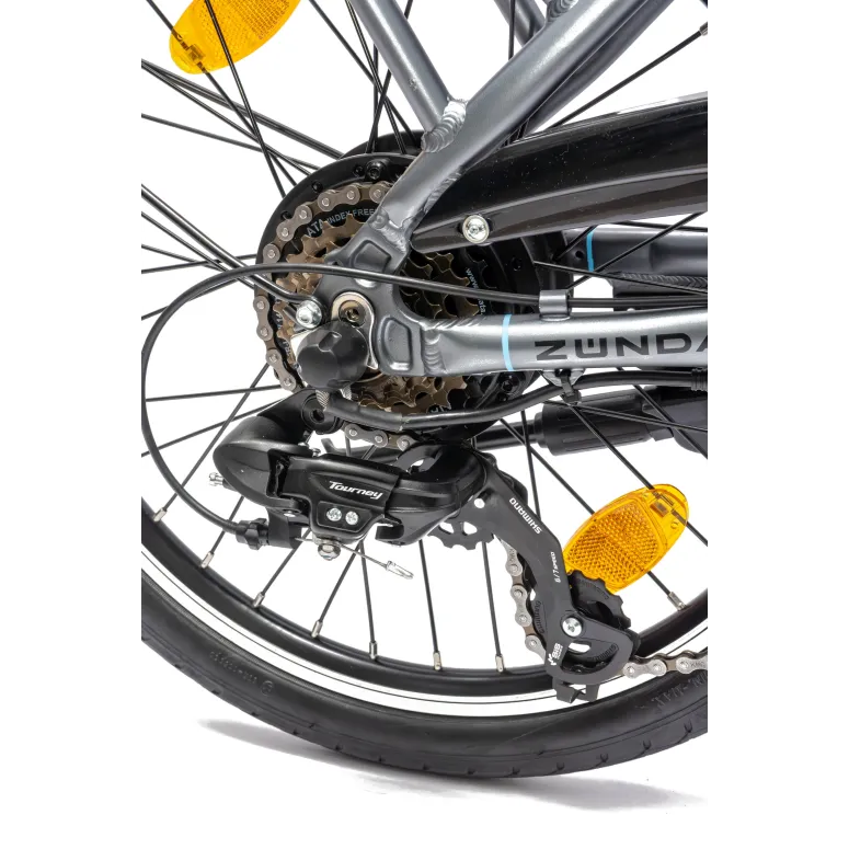 Elektryczny Rower Miejski 20 ALU Składak Męski Damski E-bike Zasięg 60km