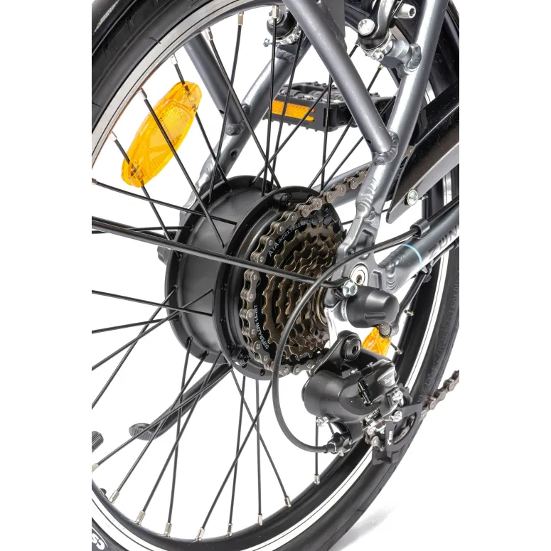 Elektryczny Rower Miejski 20 ALU Składak Męski Damski E-bike Zasięg 60km