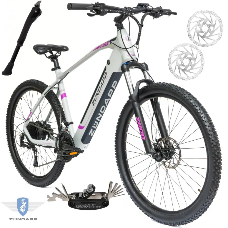 Rower Elektryczny Damski Męski Górski MTB 27.5 504Wh Shimano Hydraulika 250