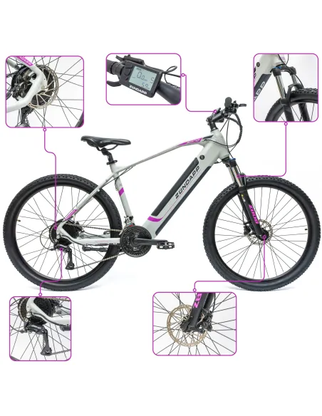 Rower Elektryczny Damski Męski Górski MTB 27.5 504Wh Shimano Hydraulika 250