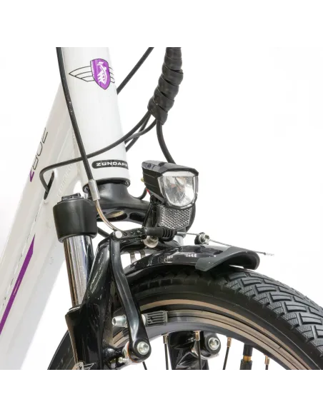 Elektryczny Rower Trekkingowy 28 Alu Bagażnik Światła Stopka Wspomaganie