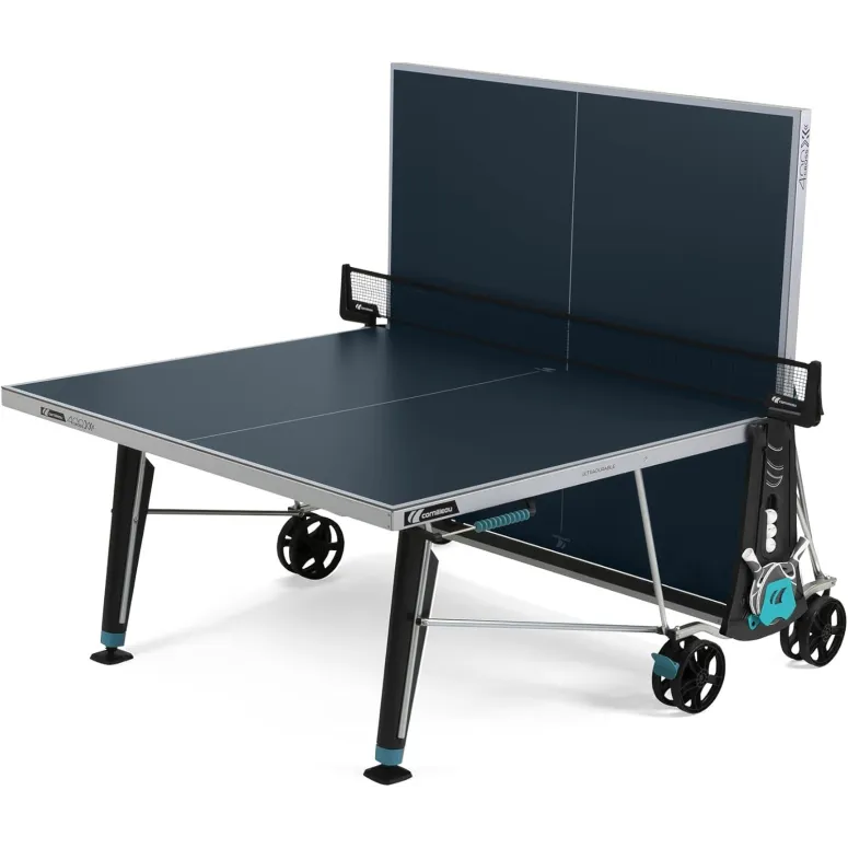 Stół Do Tenisa Stołowego Cornilleau 400X Outdoor Pingpong Składany Kółka