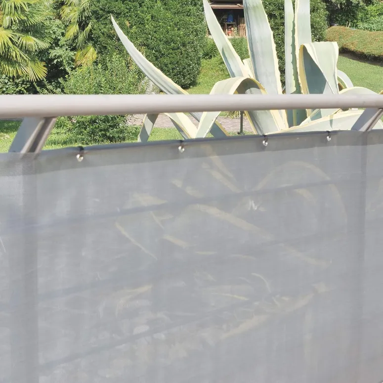 Siatka Ekranująca Dekoracyjna TENAX Double 500x100 Srebrna Ogrodzeniowa