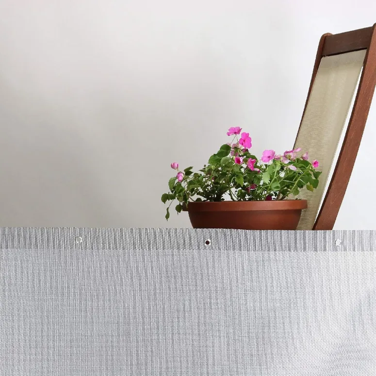 Siatka Ekranująca Dekoracyjna TENAX Double 500x100 Srebrna Ogrodzeniowa