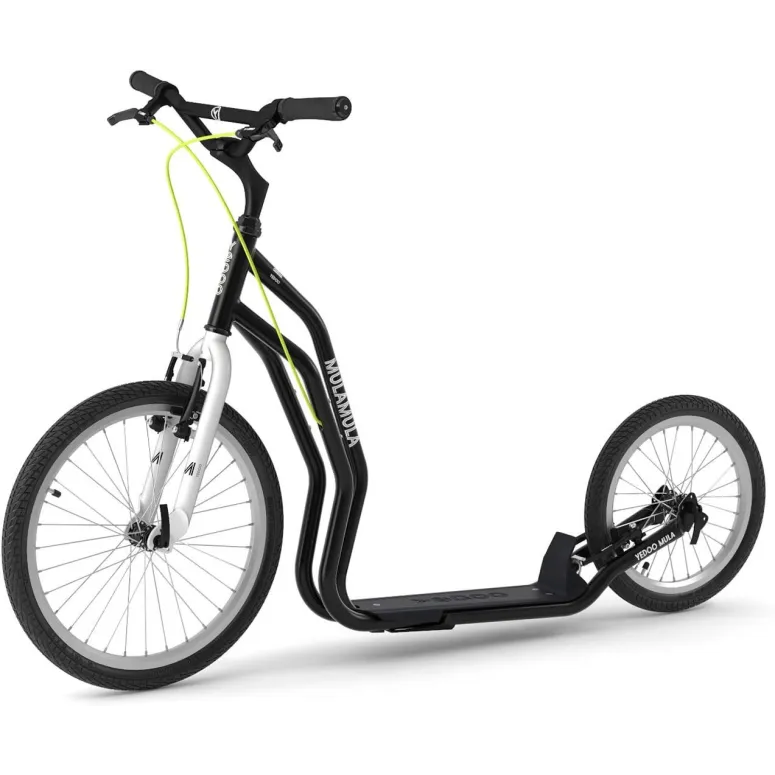 Hulajnoga Rower Dla Dorosłych 20/16" Stal V-brake Stopka 150kg Pneumatyka