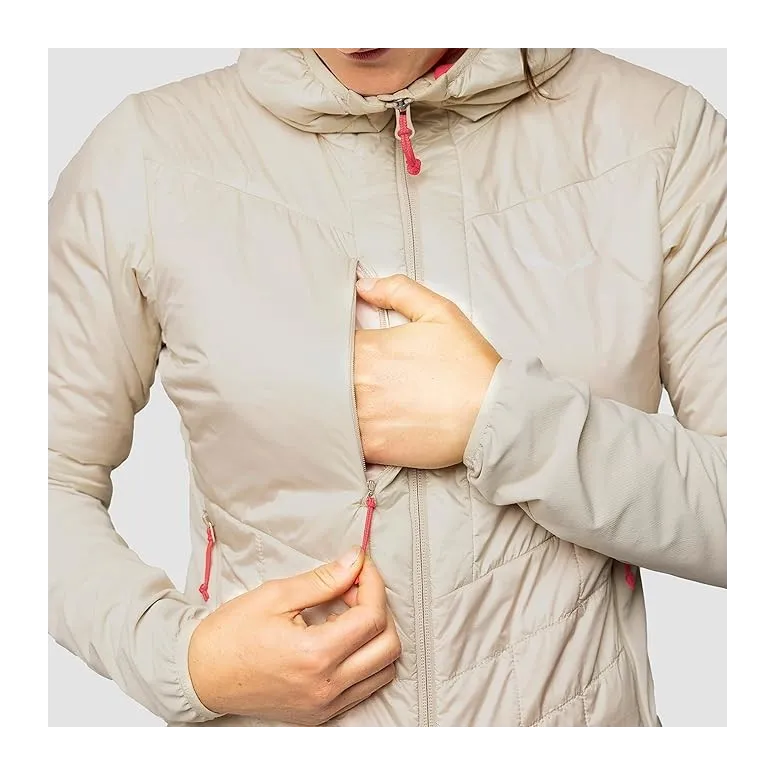 Kurtka Damska SALEWA ORTLES HYB TWR Wodoodporna Wiatroszczelna Oatmetal L