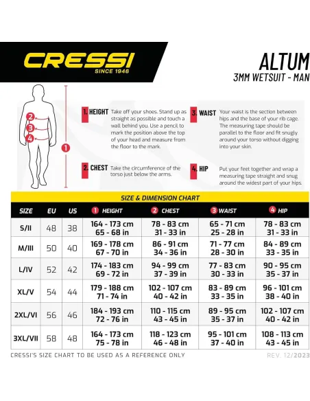 Pianka Do Nurkowania Męska Cressi Altum Lady Wetsuit 3mm Neoprenowa r. L