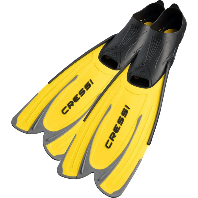 Płetwy Do Nurkowania Snorkelingu Cressi Agua Lekkie Żółte Dopasowane 35/36