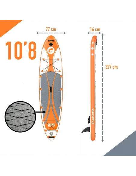 Deska SUP Exprotrek E-S-3 Do Pływania Z Wiosłem 10,8" 327cm