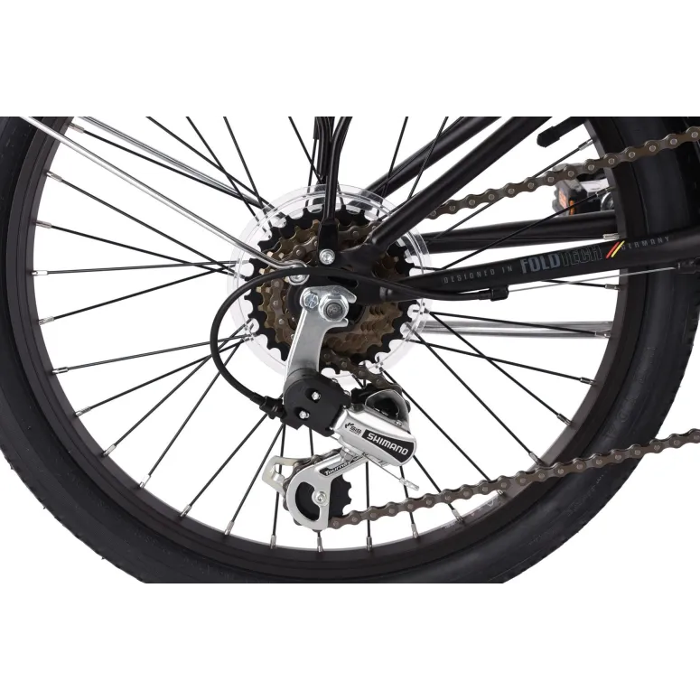 Składany Rower Miejski 20 Bagaż Stopka 6 biegów