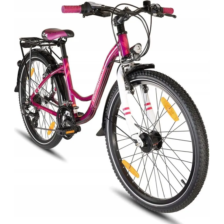 Rower Dziecięcy Dziewczynki 24 Komunia Aluminiowy