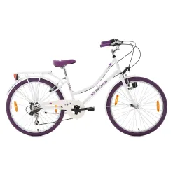 Dziecięcy Rower Miejski Dziewczynki 24 Komunia