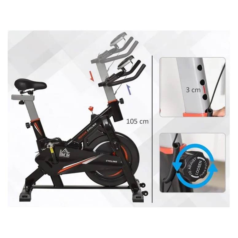 Rower Stacjonarny HomCom Spinningowy Mechaniczny
