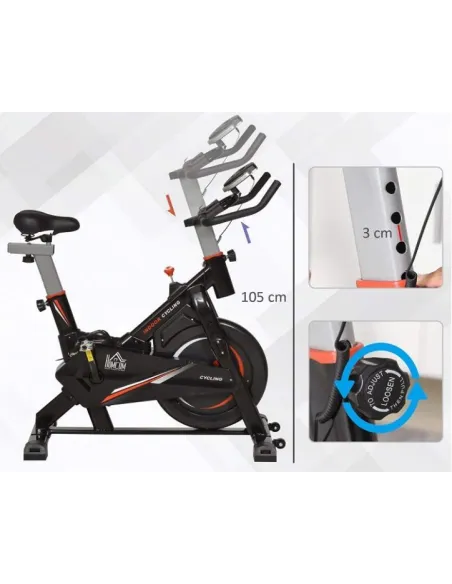 Rower Stacjonarny HomCom Spinningowy Mechaniczny