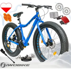 Rower Damski Męski Fatbike 26 IWOBIKE Shimano Aluminium Tarcze Lekki 2025