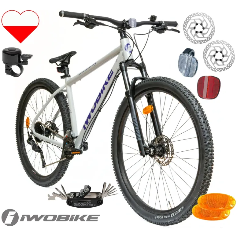 Rower Męski Górski 29" MTB Amortyzacja Hydraulika IWOBIKE Shimano Cues 2025