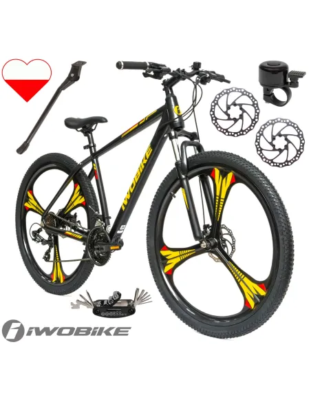 Rower Męski Górski 29 MTB Aluminium Amortyzacja Shimano IWOBIKE 2025 Stopka