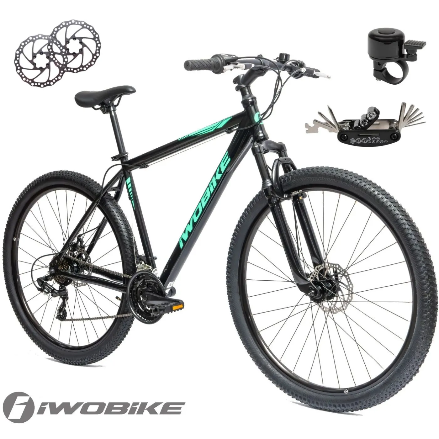 Rower Męski Górski 29" MTB IWOBIKE Shimano Hardtail Amortyzacja Tarcze 2025